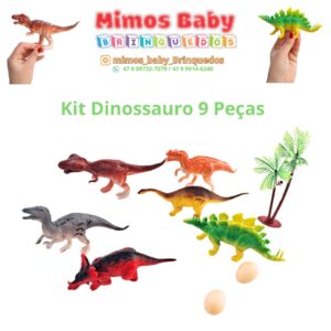 Kit Dinossauro 9 Peças