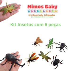 Kit Insetos com 6 peças