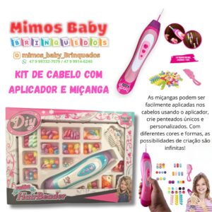 Kit de Cabelo com Aplicador e Miçanga