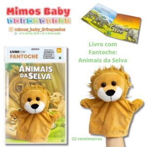 Livro com Fantoche: Animais da Selva