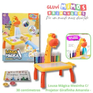 Lousa Mágica Mesinha C/ Projetor Girafinha