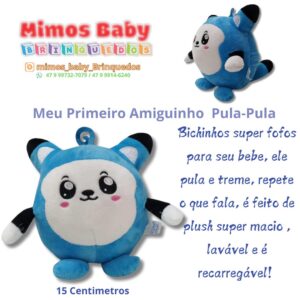 Meu Primeiro Amiguinho Boneco Pula-Pula - Zoop Toys - Azul