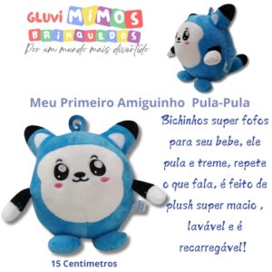 Meu Primeiro Amiguinho Boneco Pula-Pula - Zoop Toys - Azul