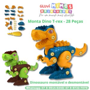 Dino para montar T-Rex 29 Peças