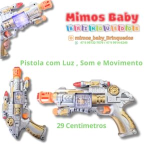 Pistola com Luz , Som e Movimento