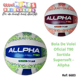 Bola De Volei Oficial T90 Sortida Supersoft - Allpha