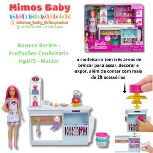 Boneca Barbie - Profissões Confeitaria Hgb73 - Mattel