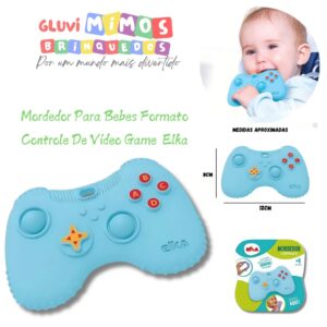 Mordedor Para Bebes Formato Controle De Vídeo Game  Elka