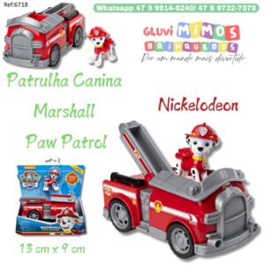 Patrulha Canina Marshall  Paw Patrol 13 cm x 9 cm Nickelodeon