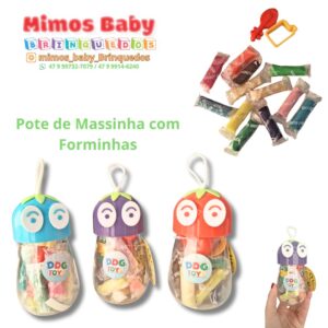 Pote de Massinha com Forminhas