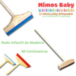 Rodo Infantil de Madeira  60 Centimetros - Undadeo