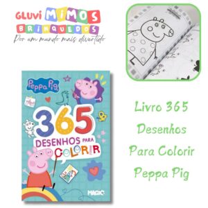 Livro 365 Desenhos Para Colorir Peppa Pig