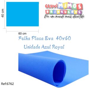 Folha Placa Eva  40x60  Unidade Azul Royal