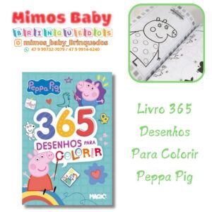 Livro 365 Desenhos Para Colorir Peppa Pig