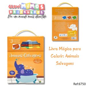 Livro Mágico para Colorir: Animais Selvagens