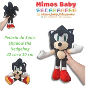 Pelúcia Personagem   42 cm x 30 cm Preto