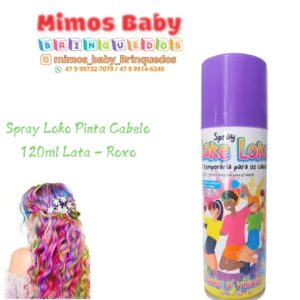 Spray Loko Pinta Cabelo 120ml Lata – Roxo