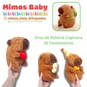Urso de Pelúcia Capivara  20 Centimetros - Unidade