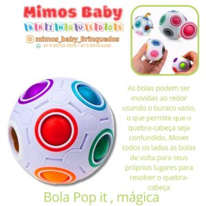 Bola Pop it , mágica