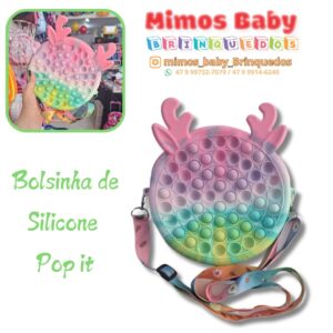 Bolsinha de Silicone  Pop it