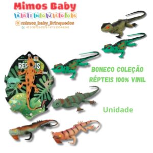 Boneco Coleção Répteis 100% Vinil Unidade
