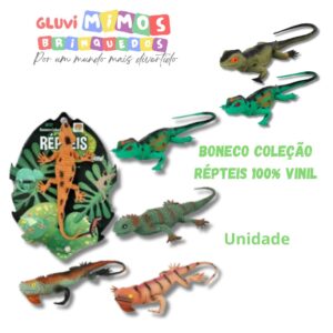 Boneco Coleção Répteis 100% Vinil Unidade