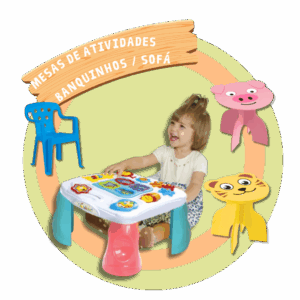 Mesas de Criatividades / Banquinhos / Sofá Infantil