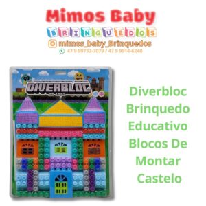 Diverbloc Brinquedo Educativo Blocos De Montar  Castelo
