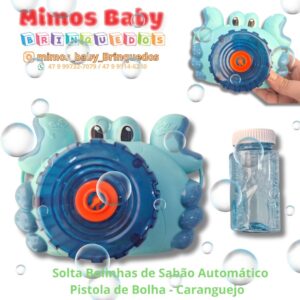 Solta Bolinhas de Sabão Automático Pistola de Bolha - Caranguejo
