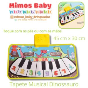 Tapete Musical Dinossauro 45 cm x 30 cm