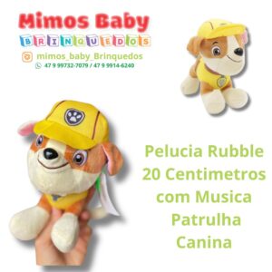 Pelucia 20 Centimetros  com Musica cachorro