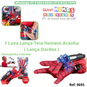 Luva Lança Teia Dardos