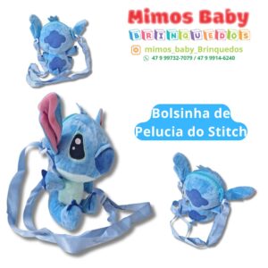 Bolsinha de Pelucia do Stitch