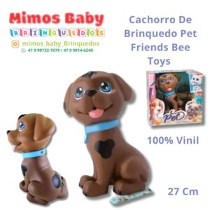 Cachorro De Brinquedo Pet Friends Bee Toys 100% Vinil 27 Cm