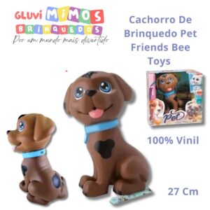 Cachorro De Brinquedo Pet Friends Bee Toys 100% Vinil 27 Cm