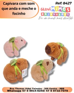 Capivara com som que anda e meche o focinho