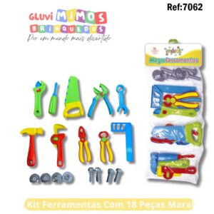 Kit Ferramentas Com 18 Peças Maral