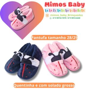 Pantufa tamanho 28/29 Quentinha e com solado grosso