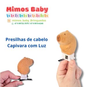 Presilhas de cabelo Capivara com Luz