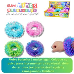 A Mania Flofys Pulseira squishy esmagamon - Unidade