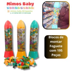 Blocos de montar Foguete com 195 Peças