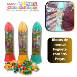Blocos de montar Foguete com 195 Peças