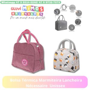 Bolsa Térmica Marmiteira Lancheira Nécessaire  Unissex