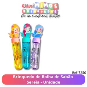 Brinquedo de Bolha de Sabão  Sereia - Unidade