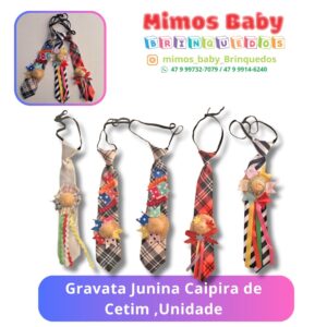 Gravata Junina Caipira de Cetim ,Unidade