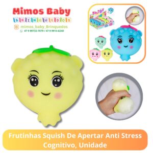 Frutinhas Squish De Apertar Anti Stress Cognitivo, Unidade