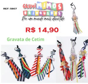 Gravata Junina Caipira de Cetim ,Unidade