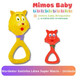 Mordedor Gatinha Látex Super Macio -  Unidade