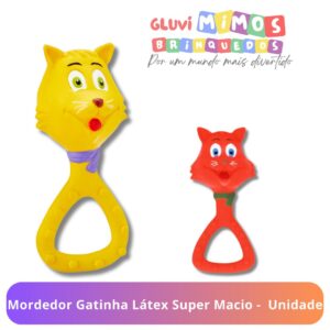 Mordedor Gatinha Látex Super Macio -  Unidade