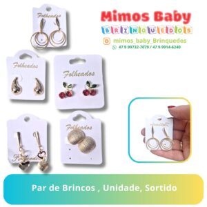 Par de Brincos , Unidade, Sortido